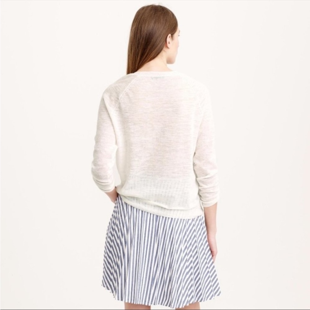 J. Crew Stacked Sequin Sweater in Ivory - Picture 7 of 9